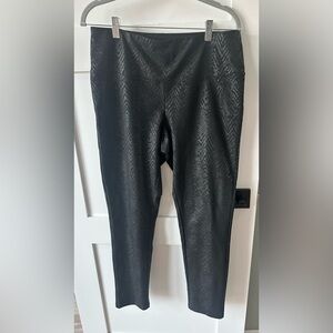 Alexander Jordan black leggings Snakeskin Pattern tummy control Women’s Large